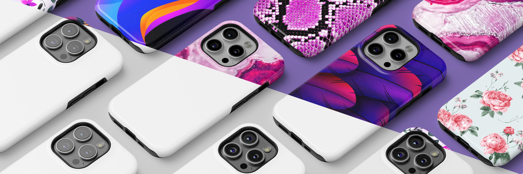 showing iphone 16 Pro Casestry style iphone case mockups