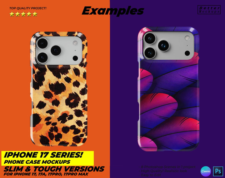 iPhone 17 Series Slim Tough Phone Case Front Mockups Bettermockups iPhone 17 Series Slim Tough Phone Case Front Mockups Bettermockups