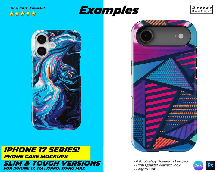 iPhone 17 Series Slim Tough Phone Case Front Mockups Bettermockups iPhone 17 Series Slim Tough Phone Case Front Mockups Bettermockups