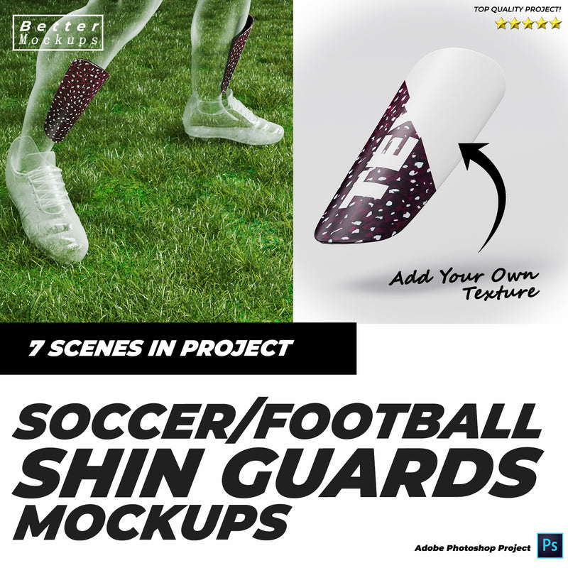 Football Shin Guards Mockup Collection – Bettermockups